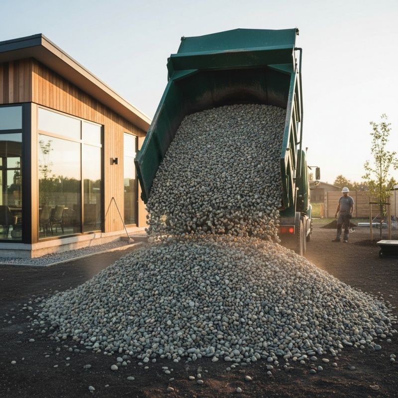 Decorative Gravel Delivery detail